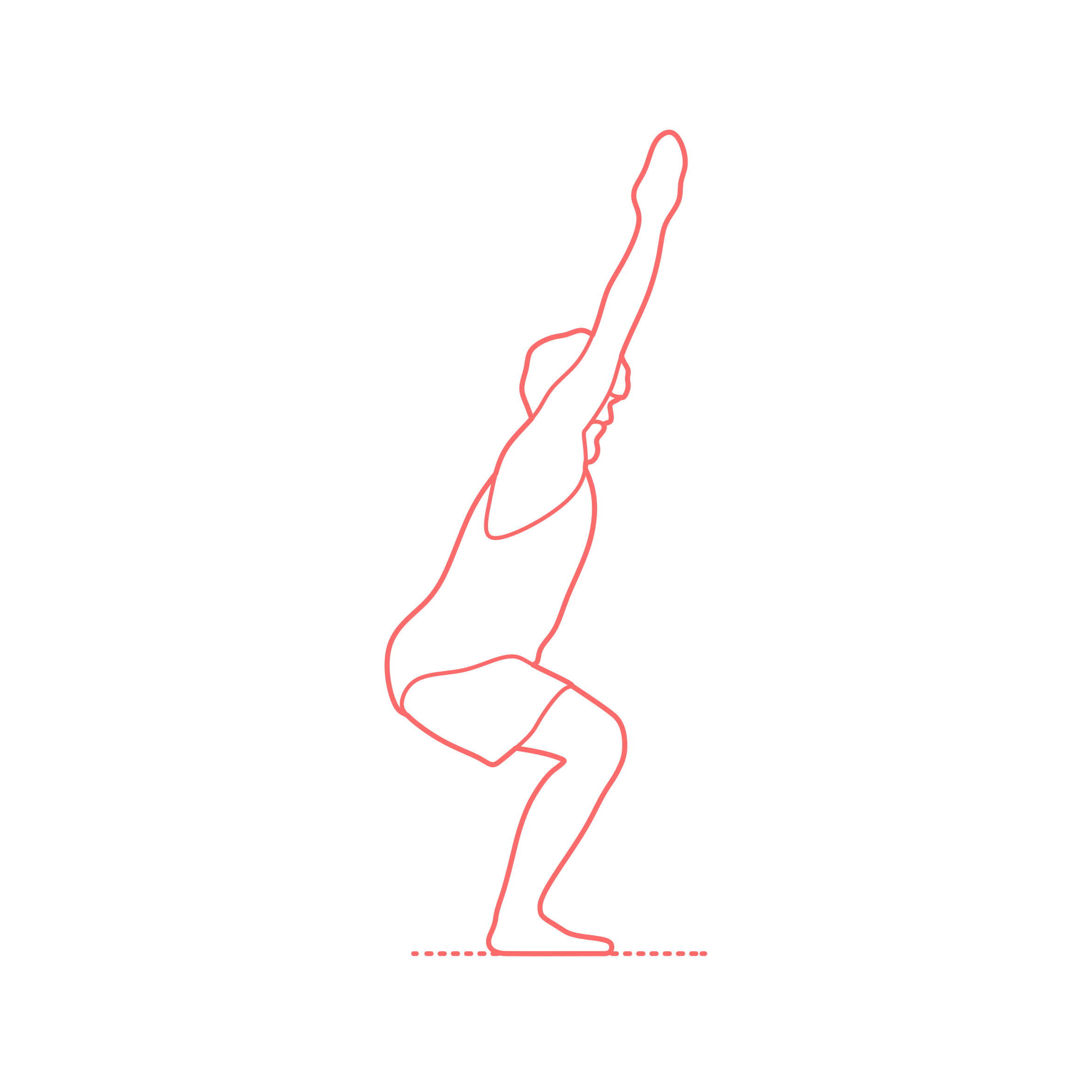Humans Yoga Poses Chair Pose Sticker Svg Vector Free Vectors
